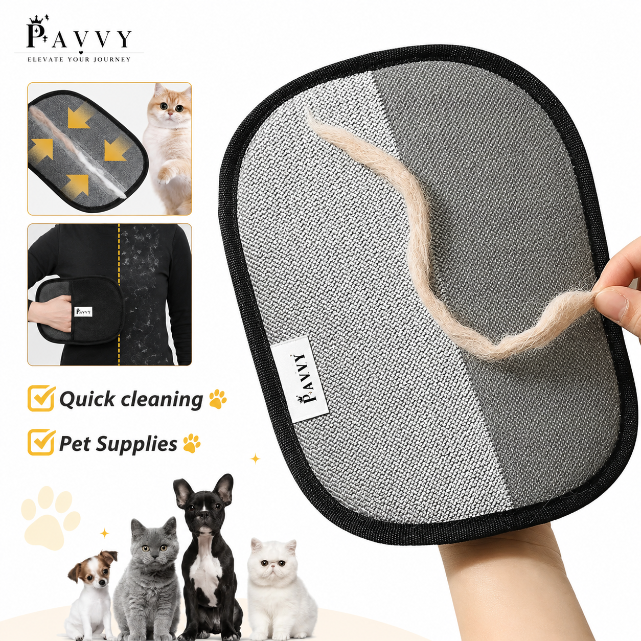 PAVVY™ Pet Hair Remover Glove